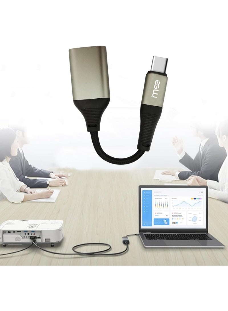 آیمی كابل محول iMee من النوع C ذكر إلى USB أنثى OTG IM-231 | محول نقل بيانات USB 2.0 | غلاف من سبائك الألومنيوم مع كابل مضفر مرن | متوافق مع الهواتف الذكية والأجهزة اللوحية وأجهزة الكمبيوتر المحمولة ووحدات التخزين المحمولة ولوحات المفاتيح والماوس - Image 4